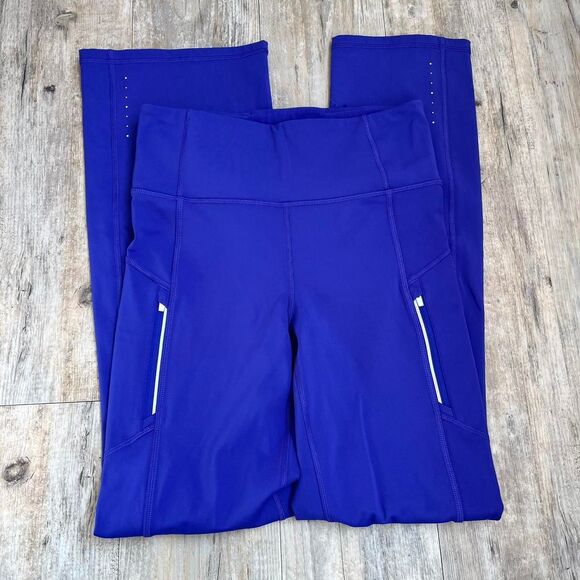 Athleta Pants Rainier Bootcut Women's S Blue and Purple - Picture 1 of 8